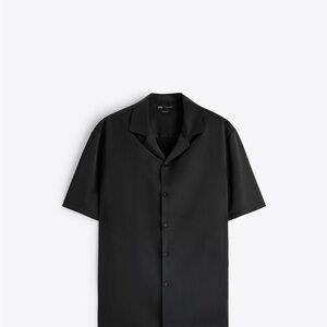 Zara Classic Black Button-Up Shirt